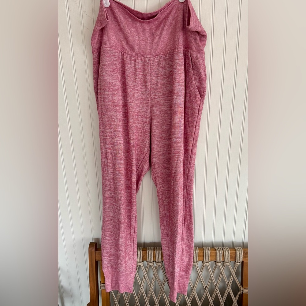 GAP Lounge Pants size XL Soft Pink Knit
